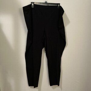 Croft & Barrow Womens Size 4X Black Ankle Mid Rise Pants NEW NWT